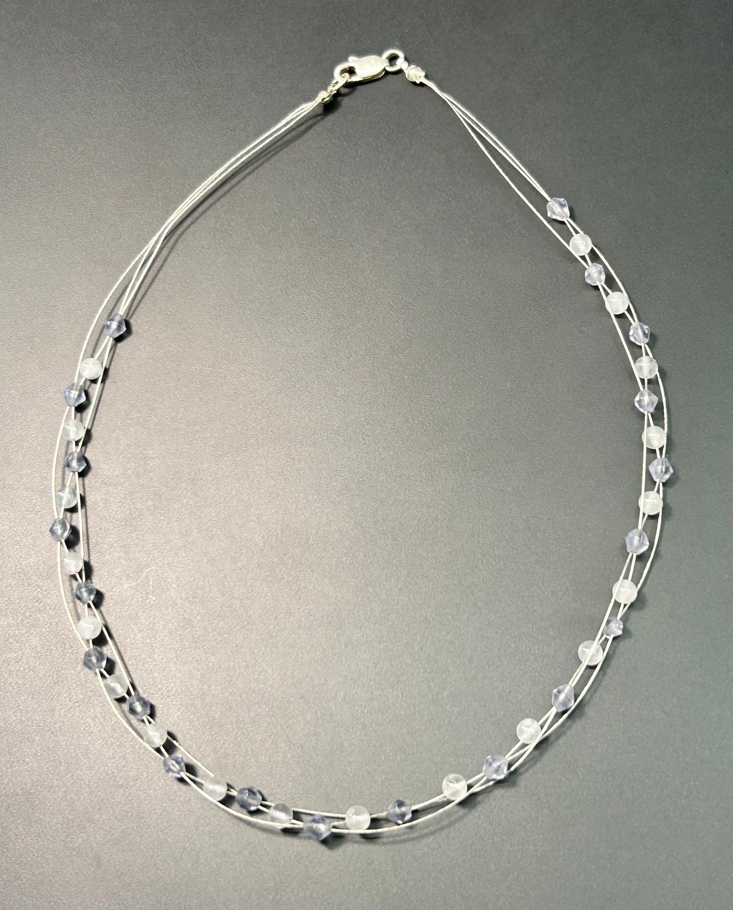 Sterling Silver Glass Bead Necklace
