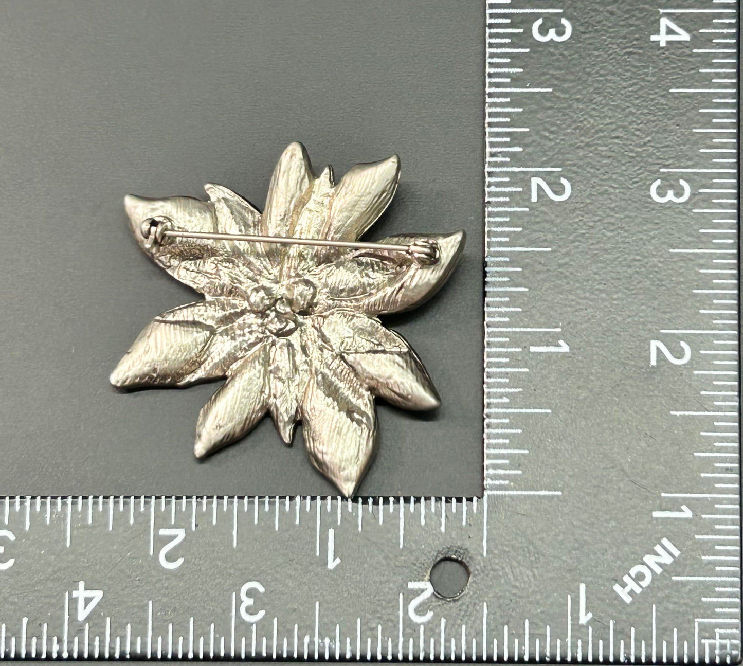 Poinsettia Brooch