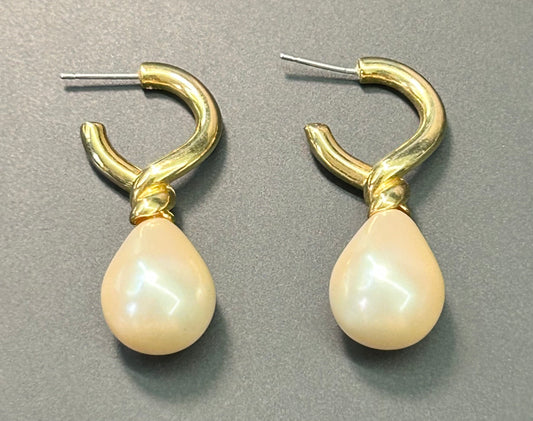 Faux Pearl Earrings