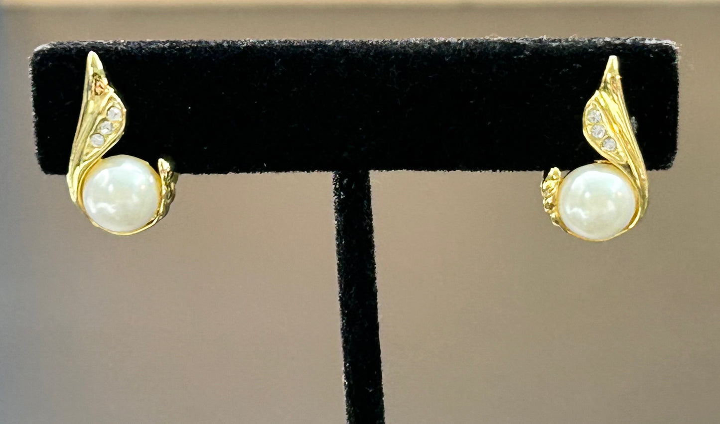 Faux Pearl Earrings