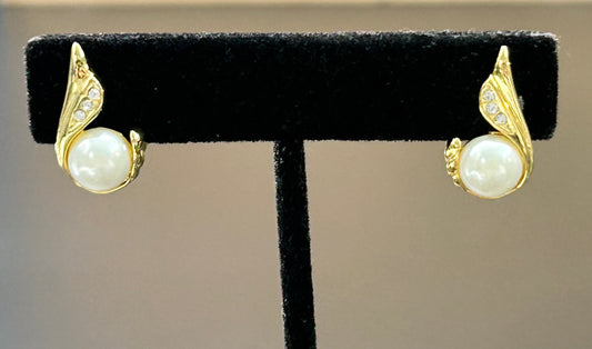 Faux Pearl Earrings