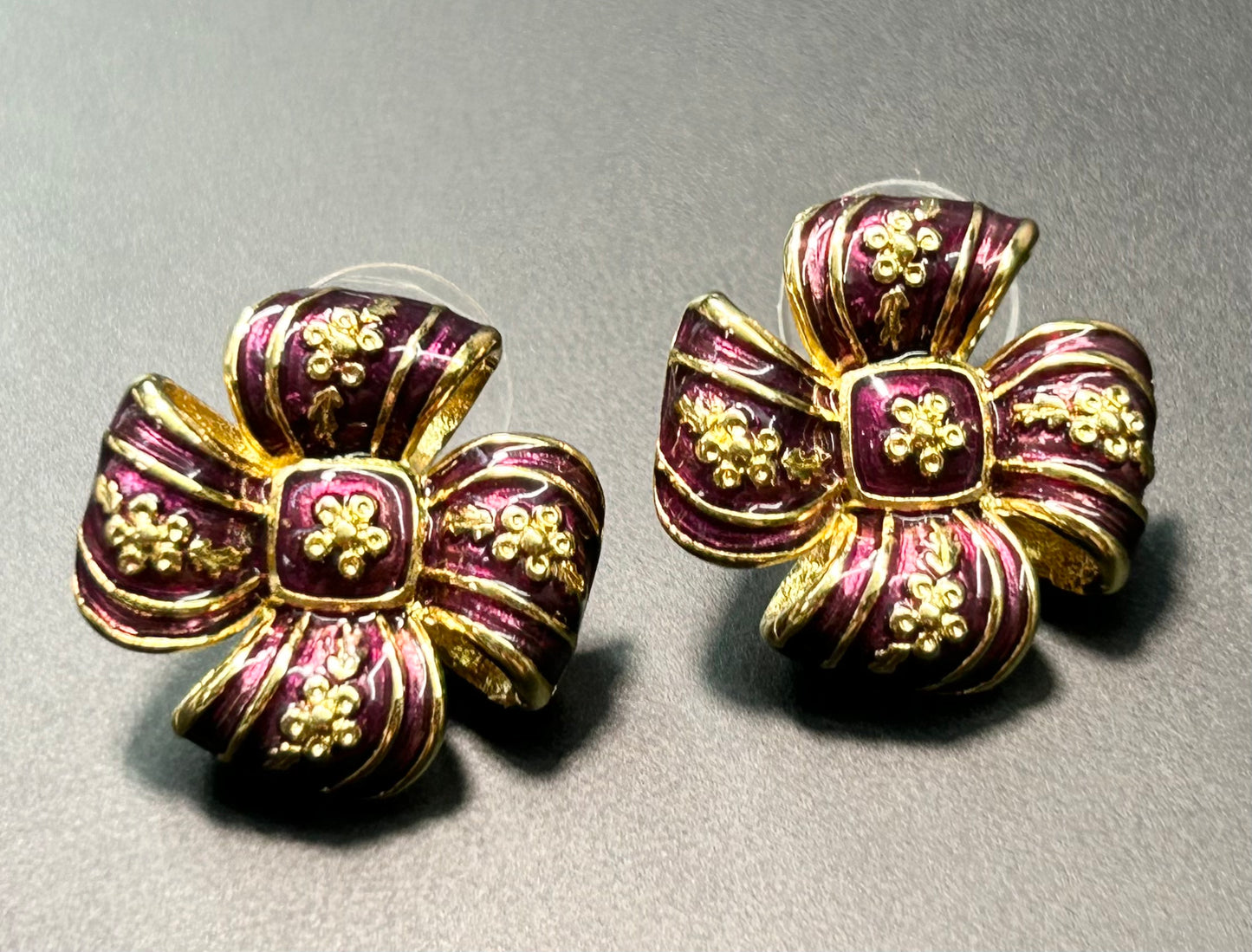 Joan Rivers Bow Earrings