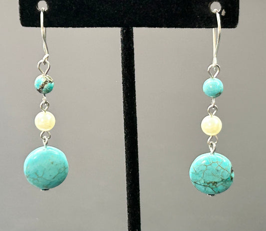 Sterling Silver Turquoise Earrings