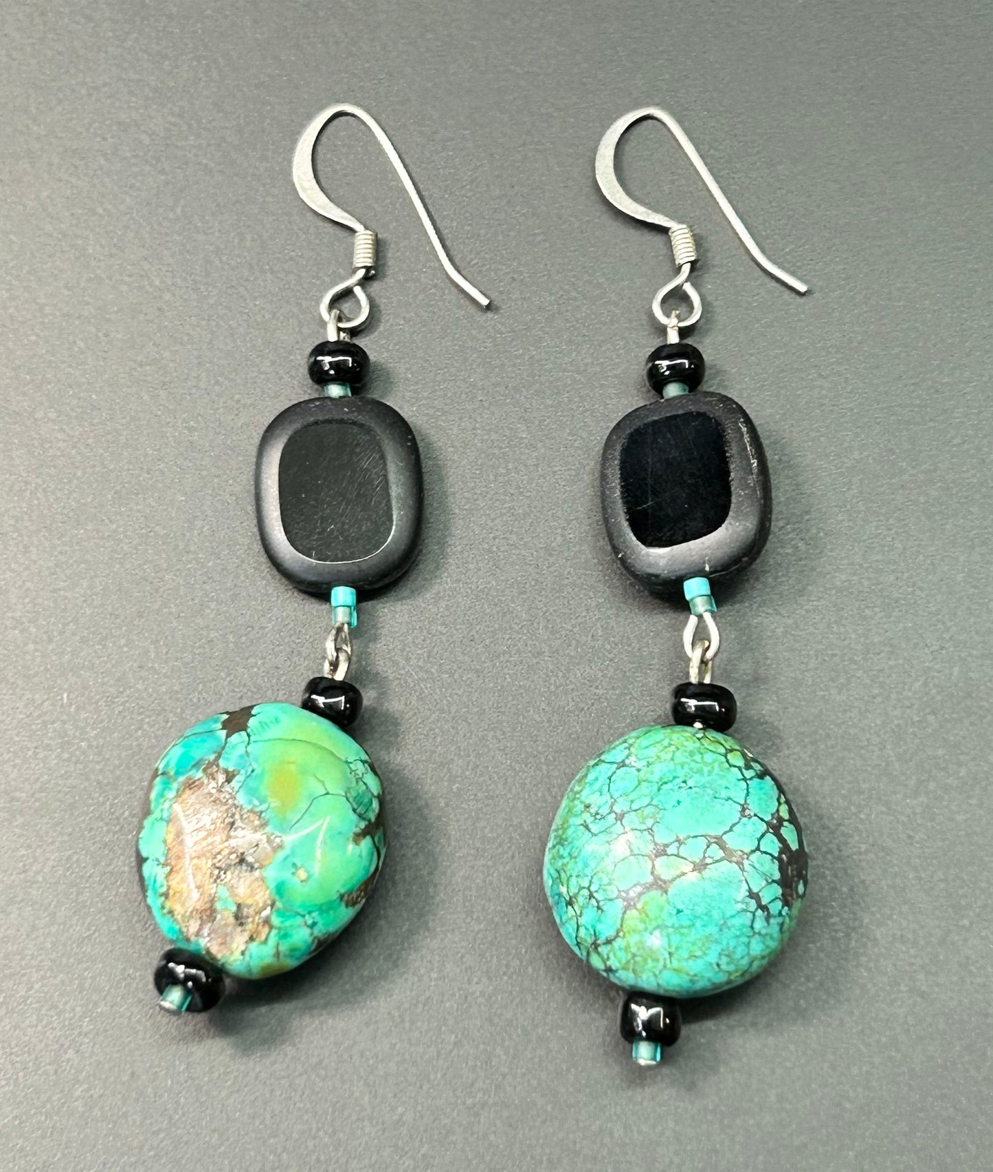 Glass & Turquoise Earrings