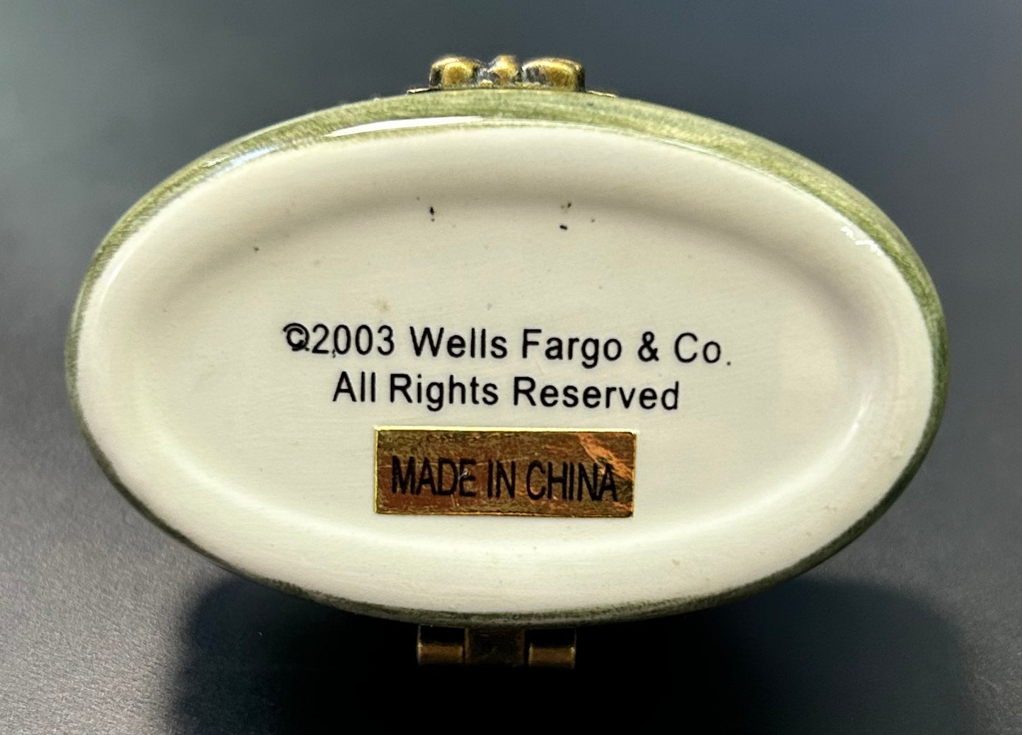 2003 Wells Fargo Coach Trinket Box