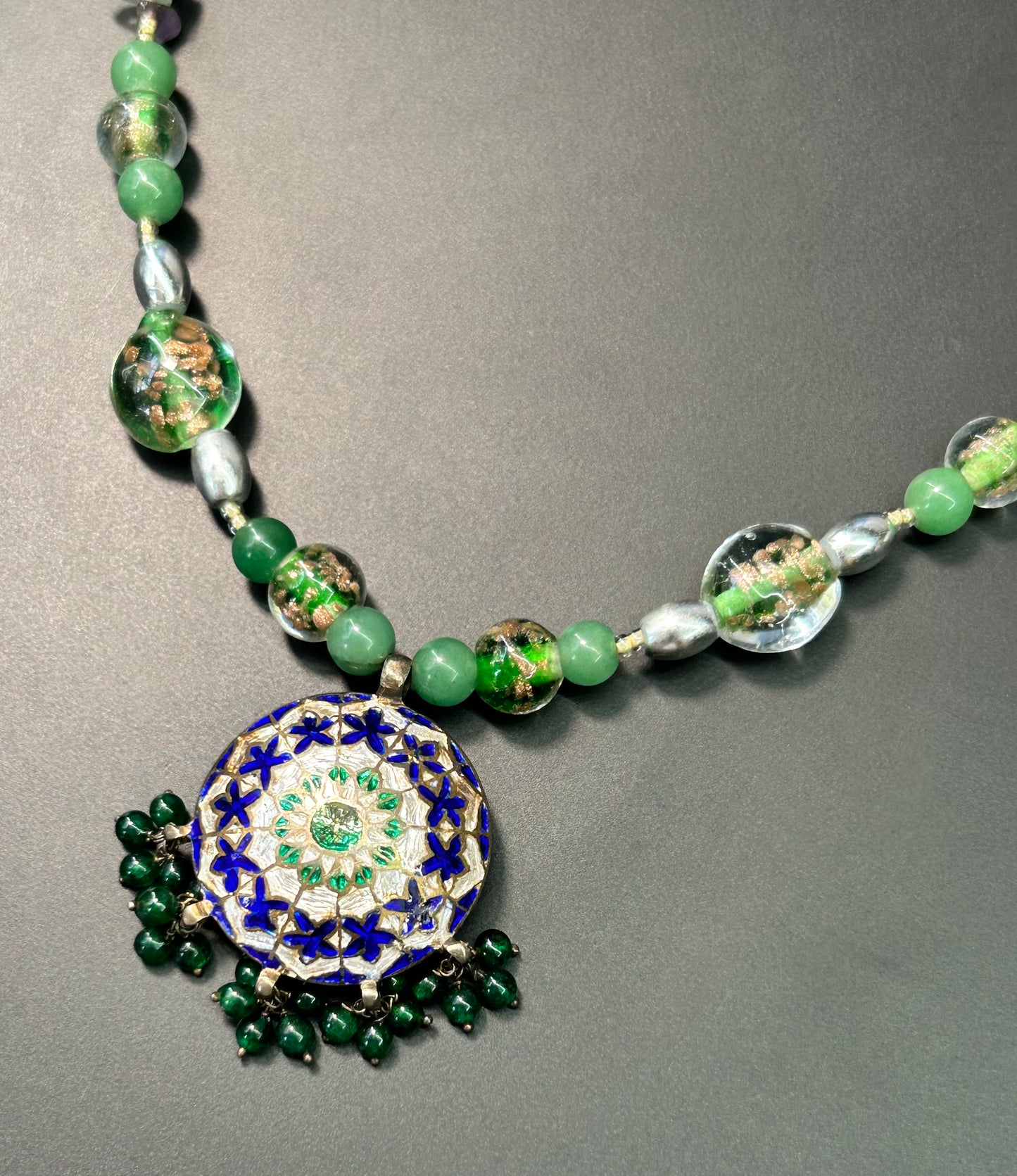 Sterling Silver Multi Stone Necklace