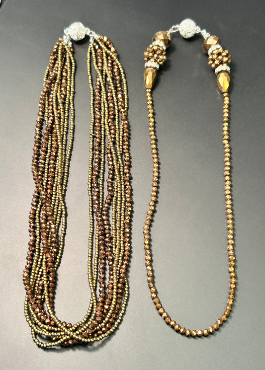 Glass & Seed Bead Interchangeable Necklace