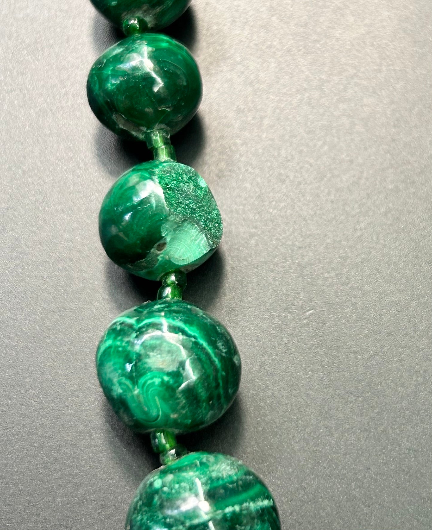 Sterling Silver Malachite Necklace