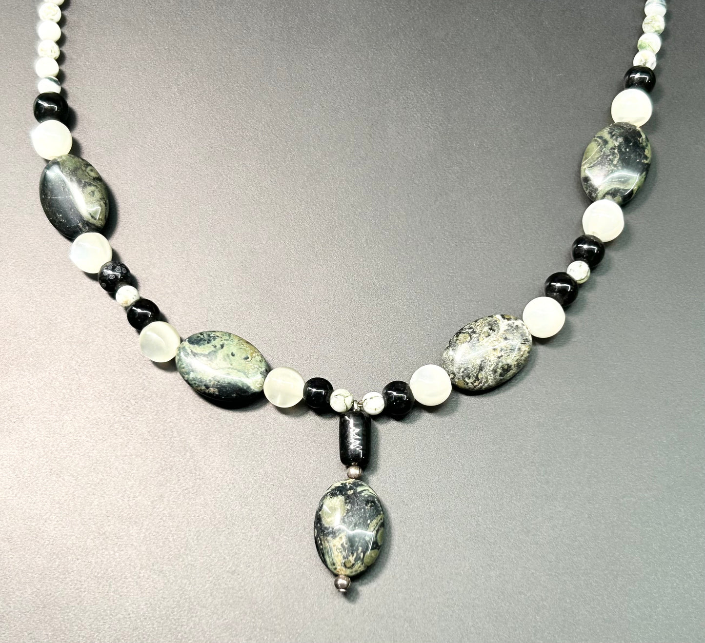 Sterling Silver Kambaba Jasper Necklace