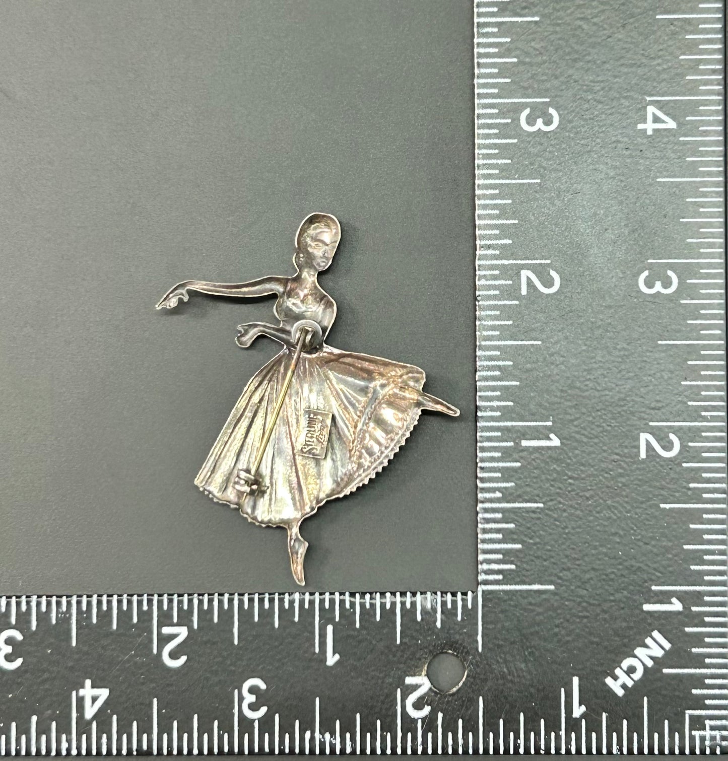 Lang Sterling Silver Ballerina Brooch