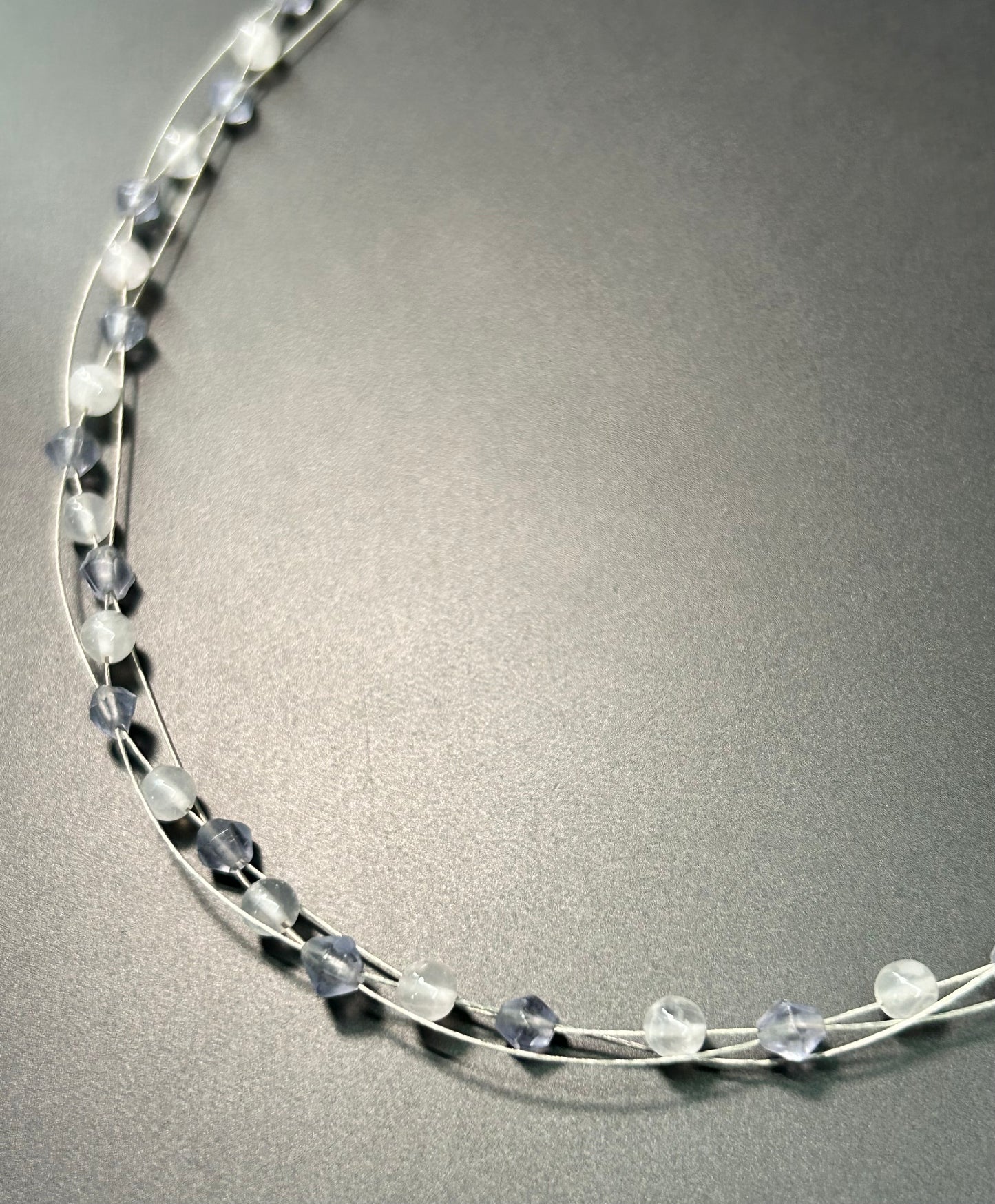 Sterling Silver Glass Bead Necklace