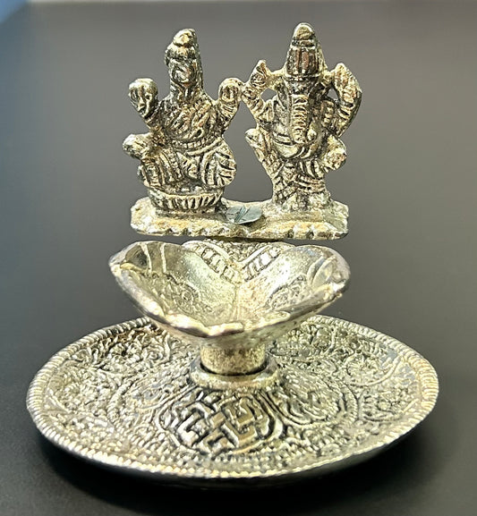 Lakshmi & Ganesha Diya Oil Lamp