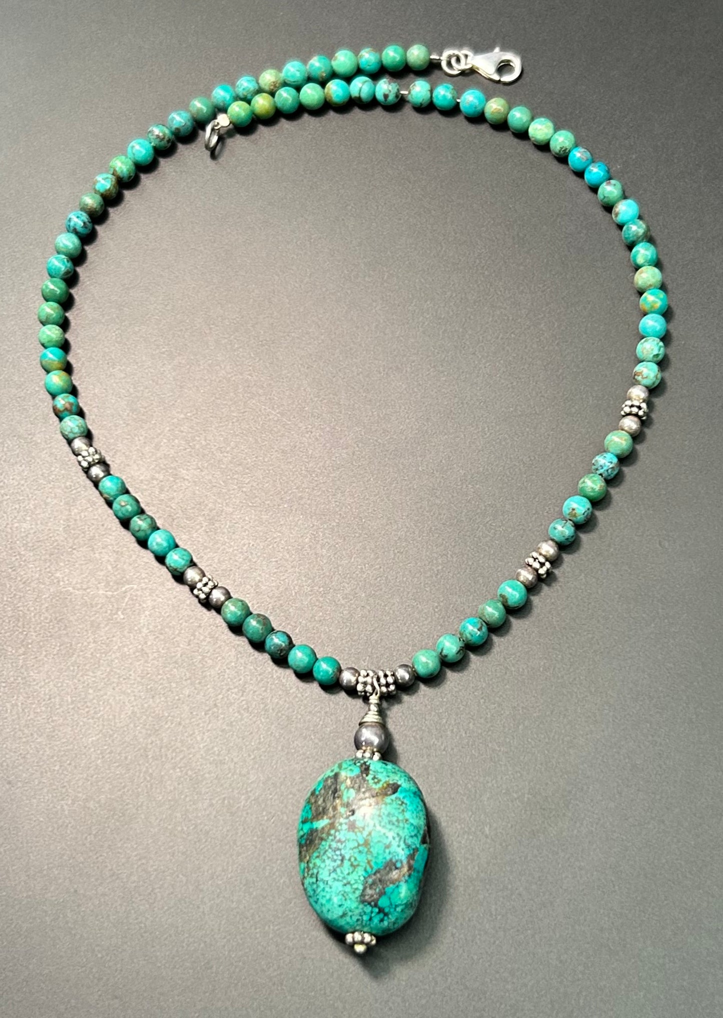 Sterling Silver Turquoise Necklace