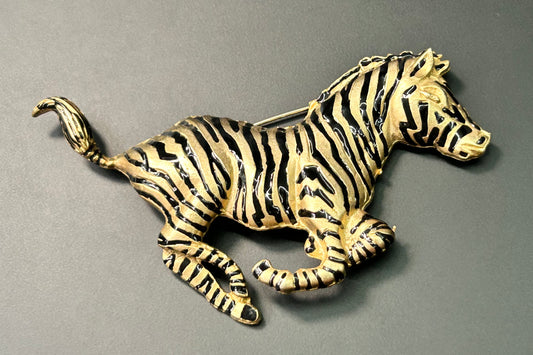 Zebra Brooch