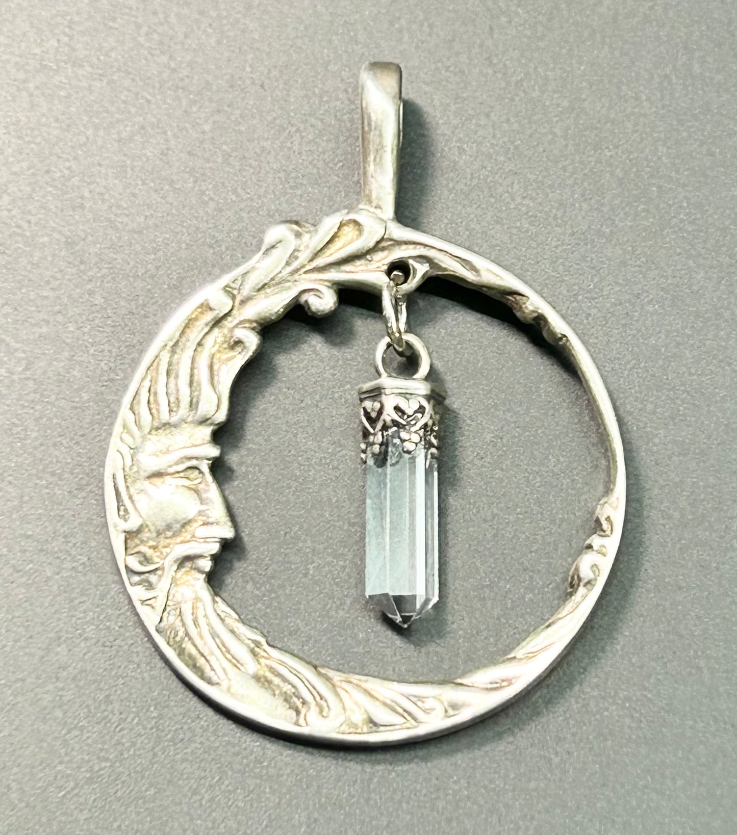 Sterling Silver Moon Pendant