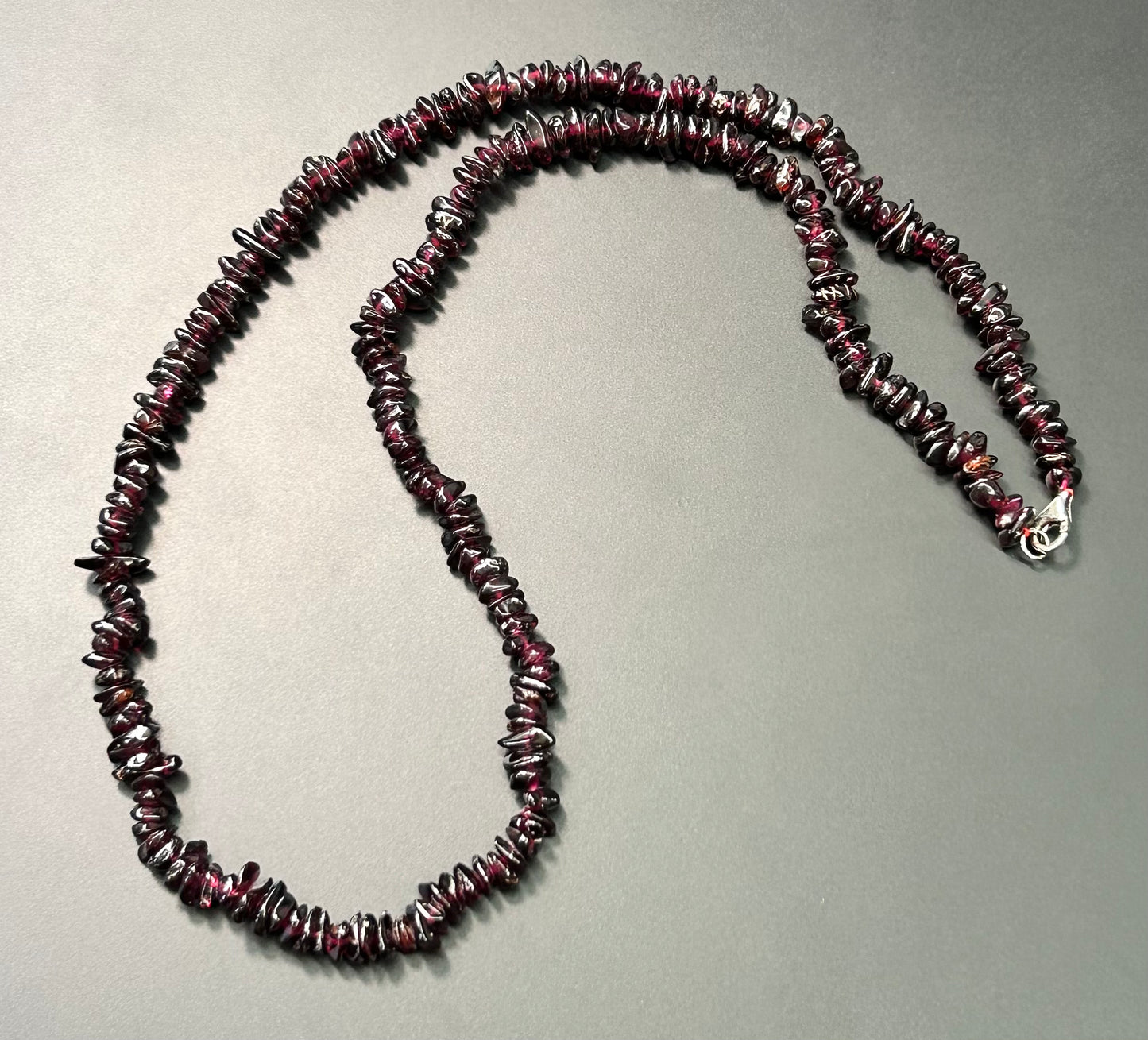 Sterling Silver Garnet Necklace