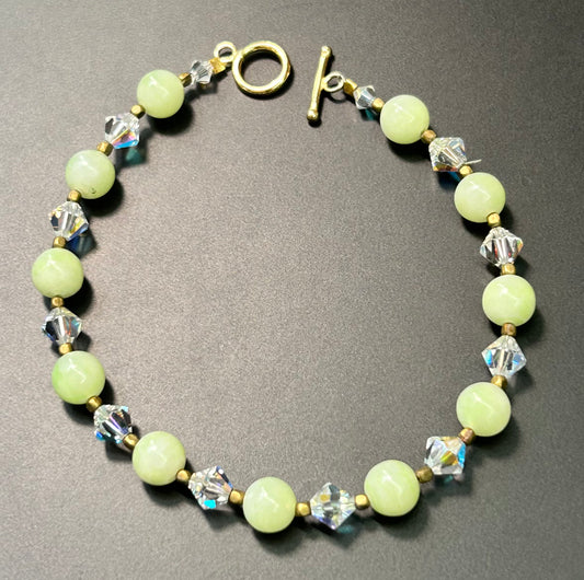 Resin & Glass Bead Bracelet