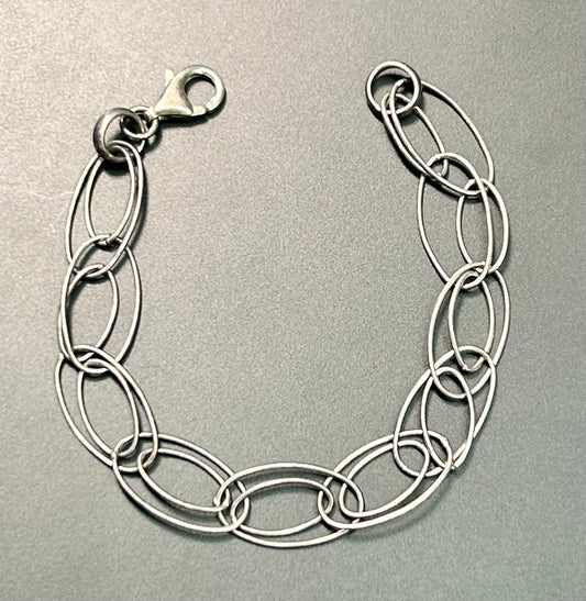 Sterling Silver Double Link Bracelet