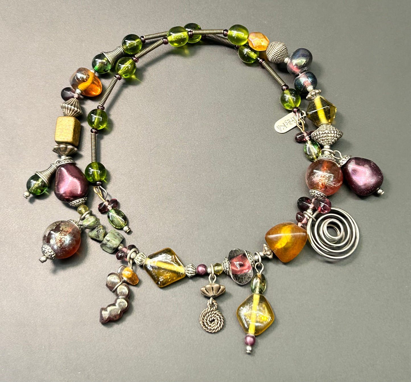 Otreska Glass Bead Choker Necklace