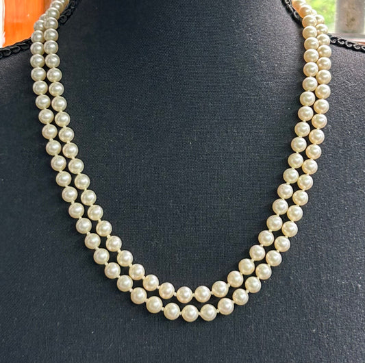 Majorica Vintage Faux Pearl Necklace