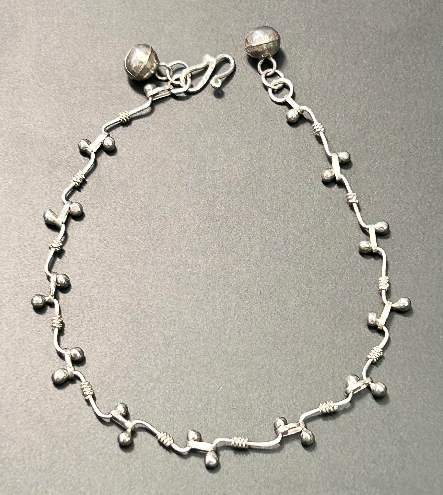 Vintage Sterling Silver Bell Bracelet