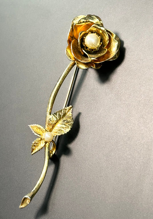 Vintage Rose Brooch