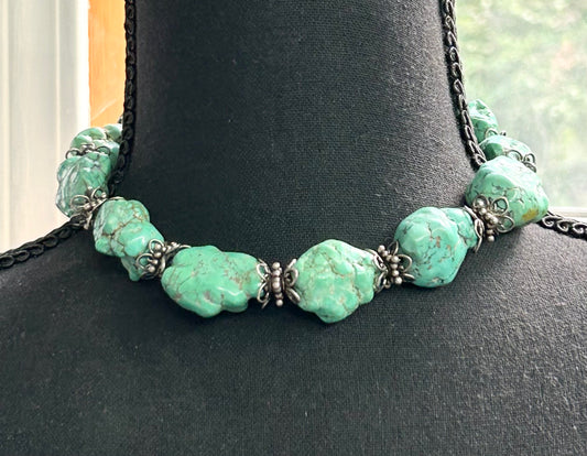 Sterling Silver Turquoise Necklace