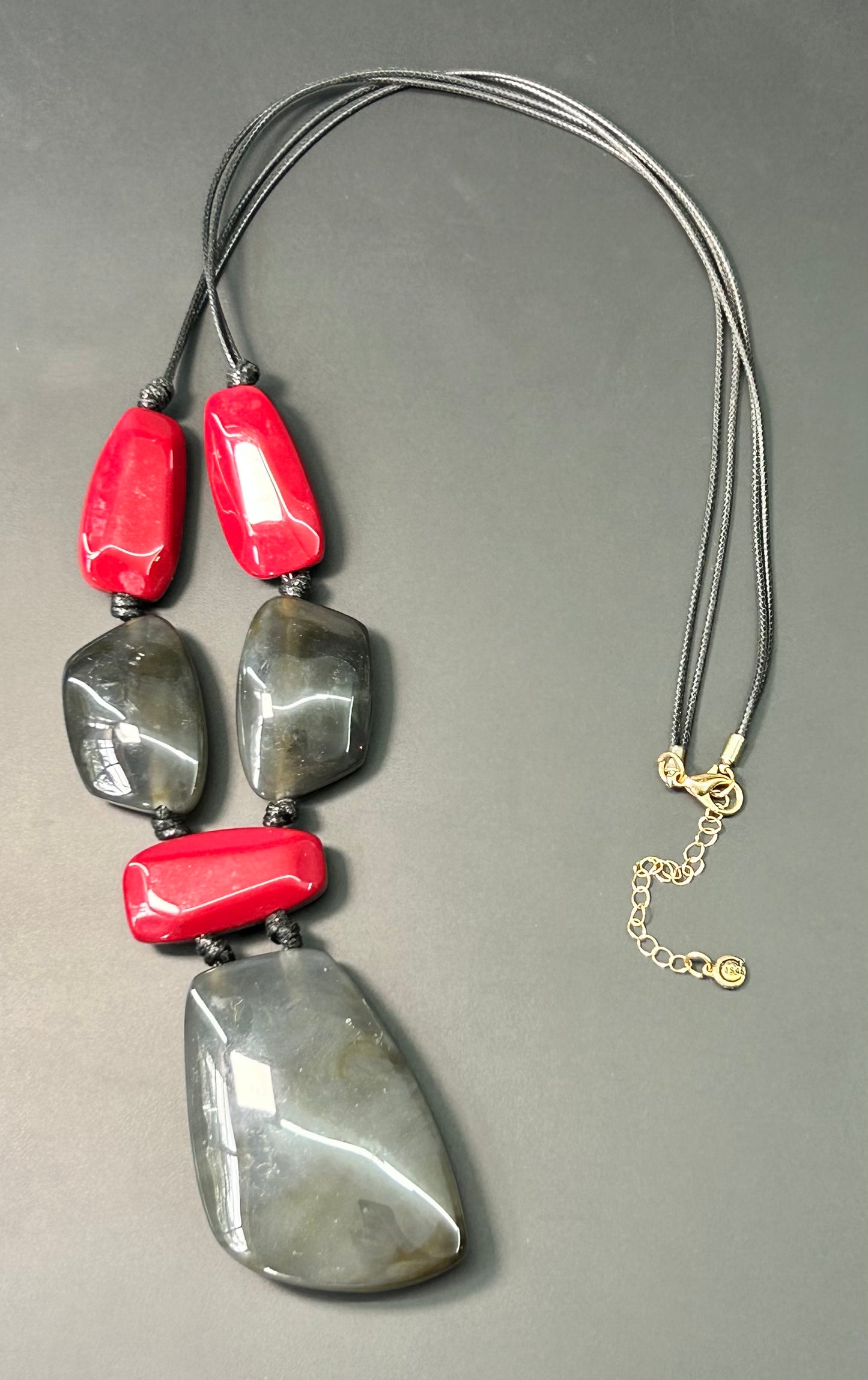Chunky Acrylic Cord Necklace