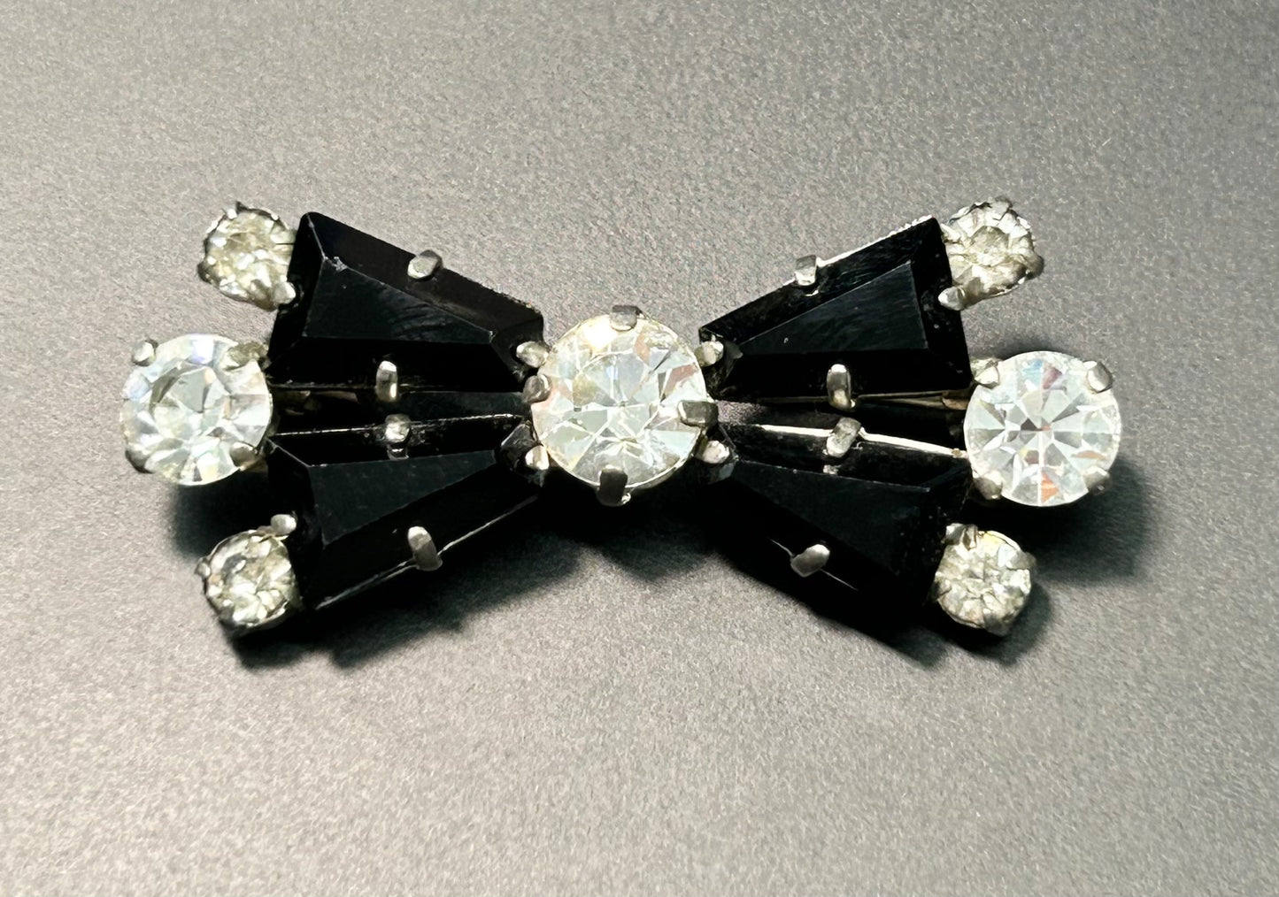 Vintage Glass Rhinestone Brooch