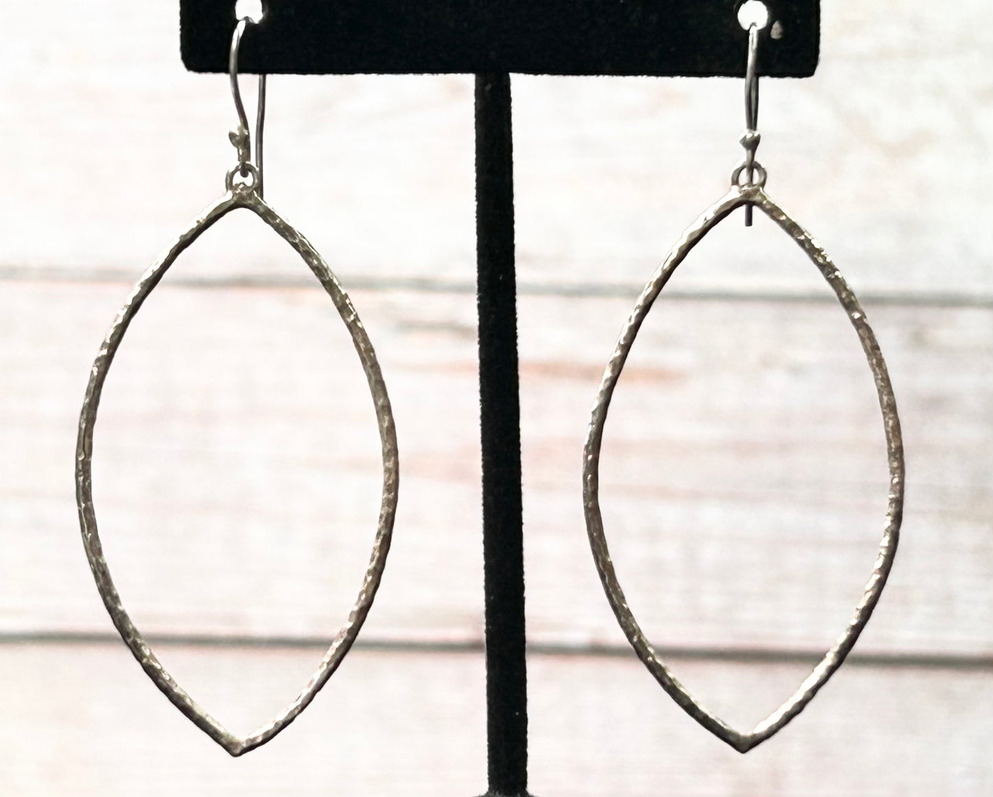 Sterling Silver Hammered Earrings