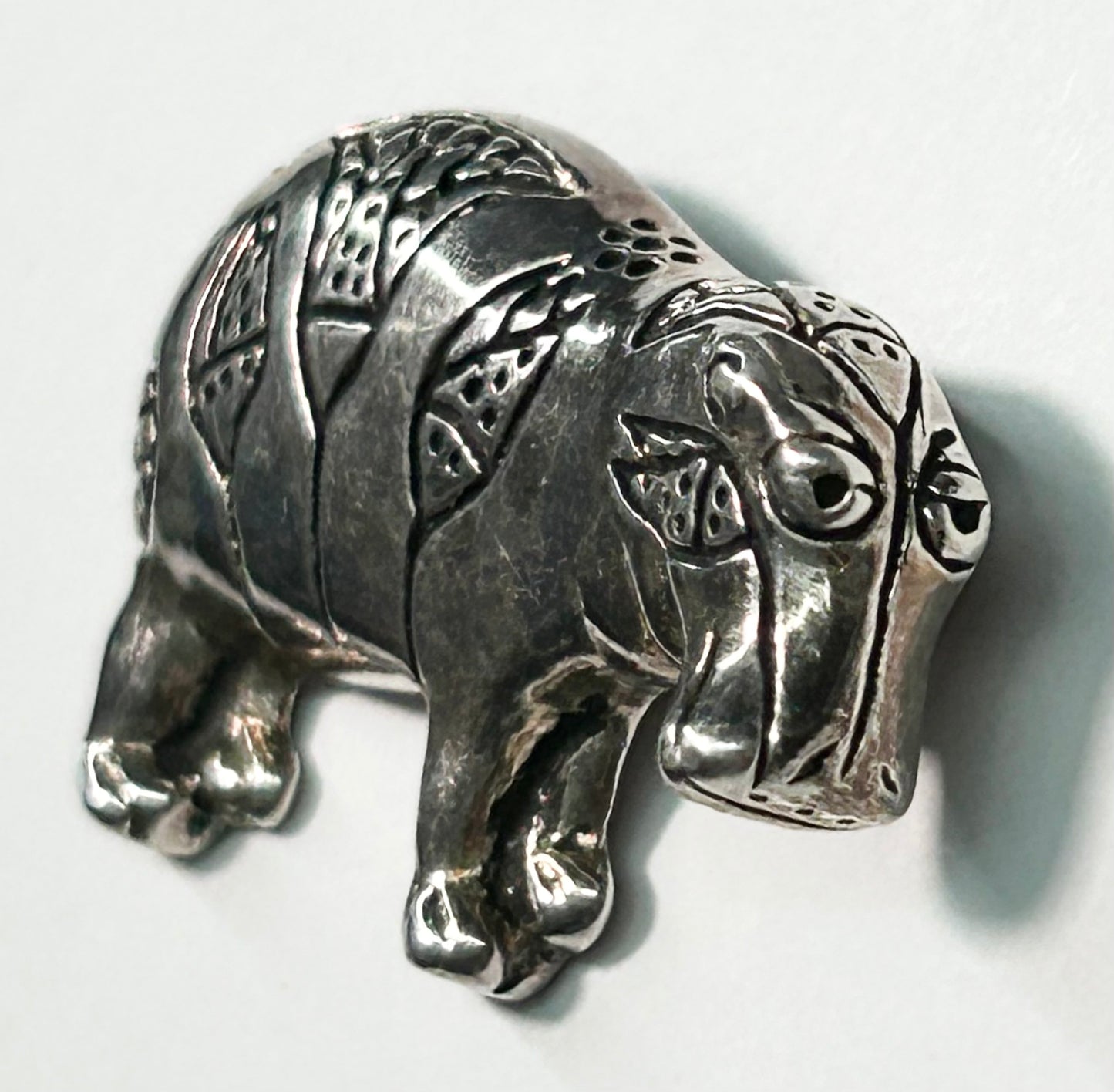 1983 MMA Hippo Brooch