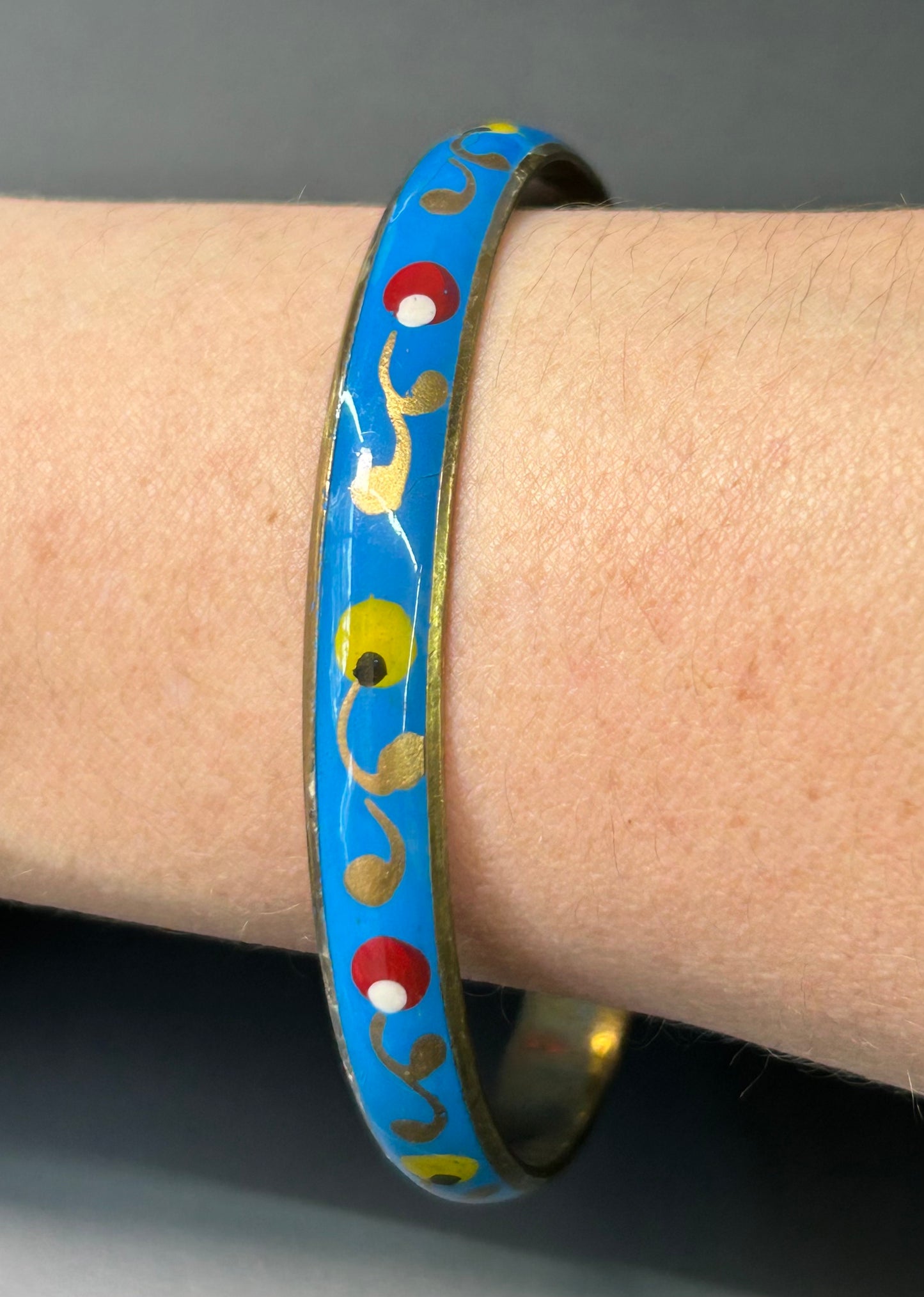 Brass & Enamel Bracelet