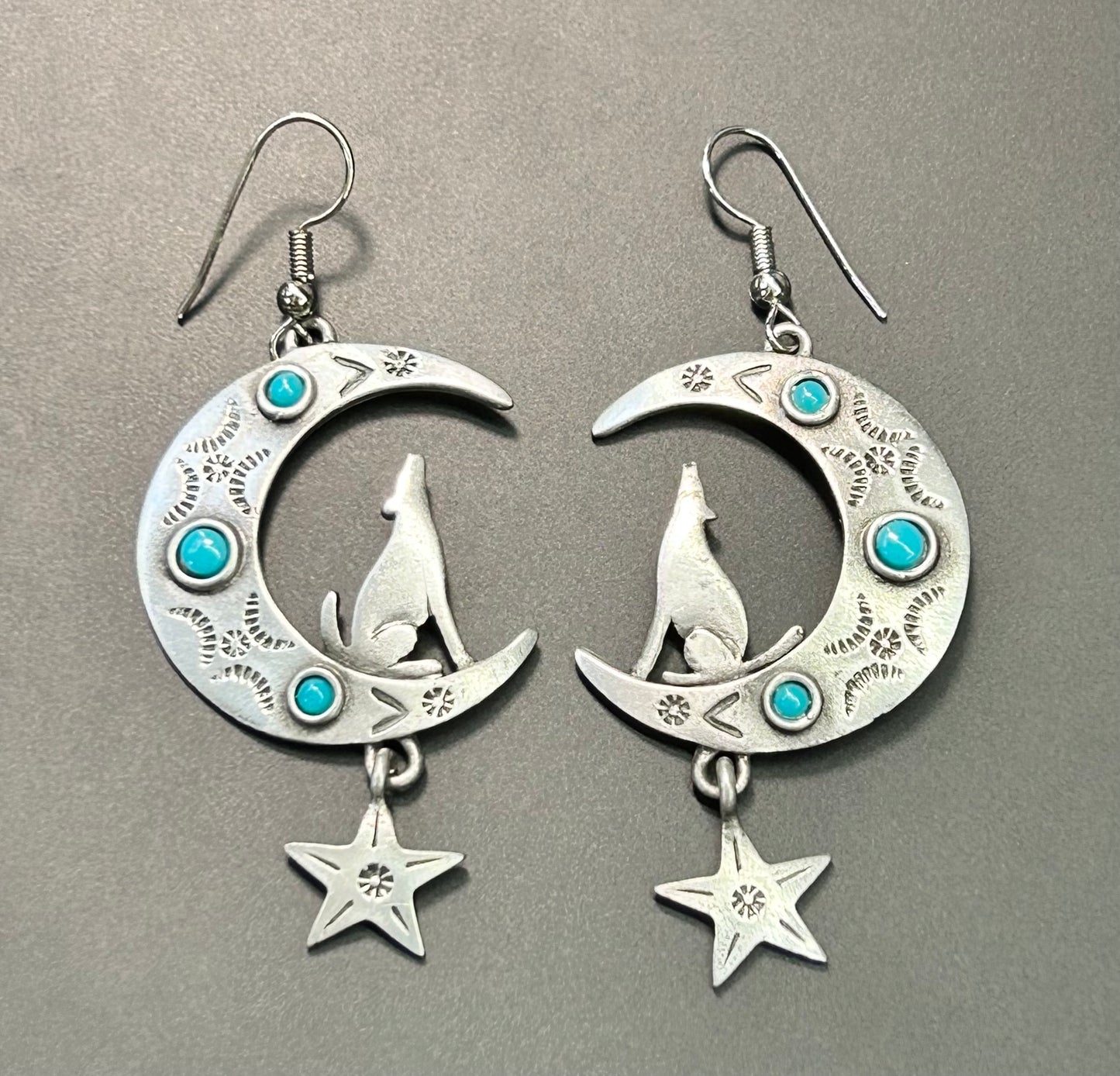 1988 JJ Howling at the Moon Earrings