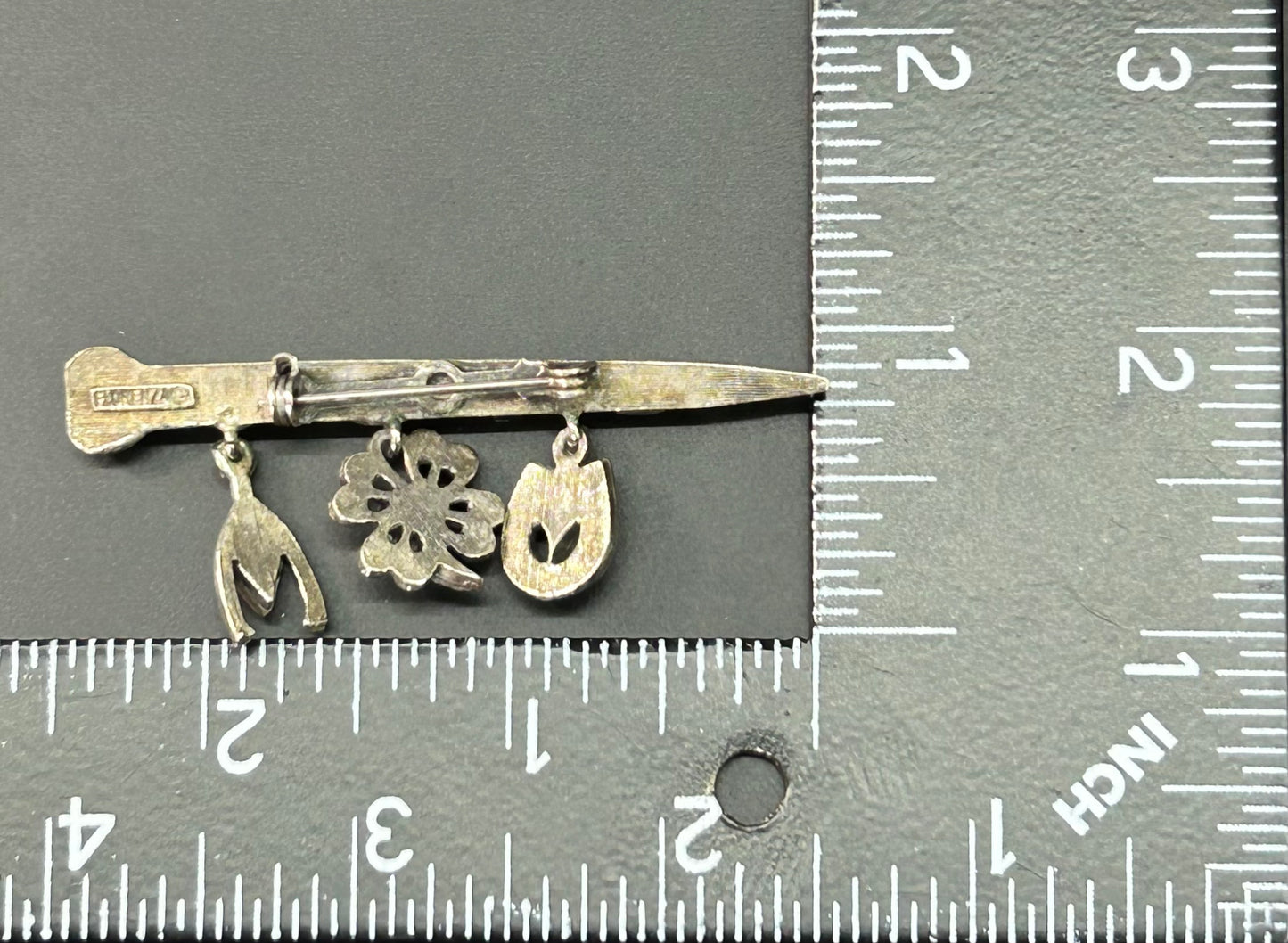 Florenza Horseshoe Nail Brooch