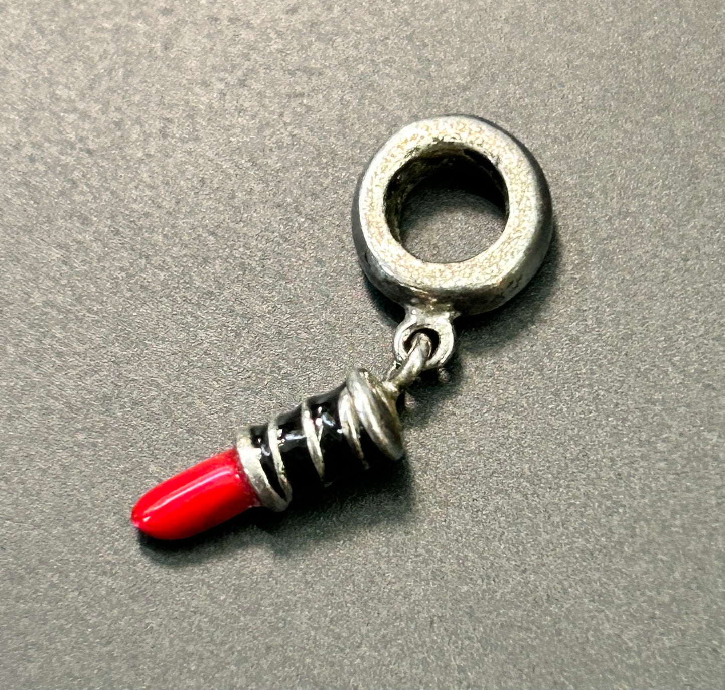 Sterling Silver Lip Stick Charm or Pendant