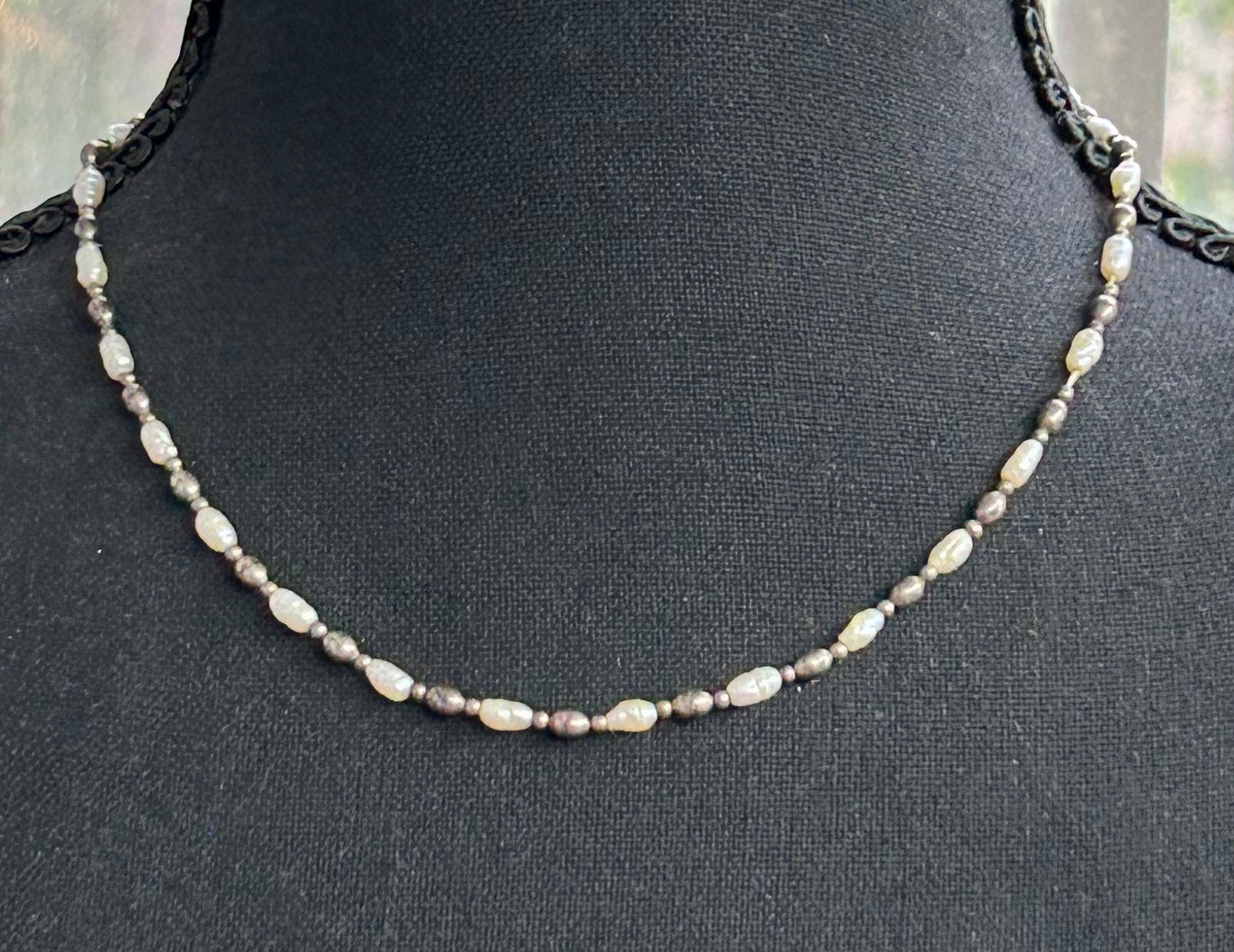 Sterling Silver Pearl Necklace