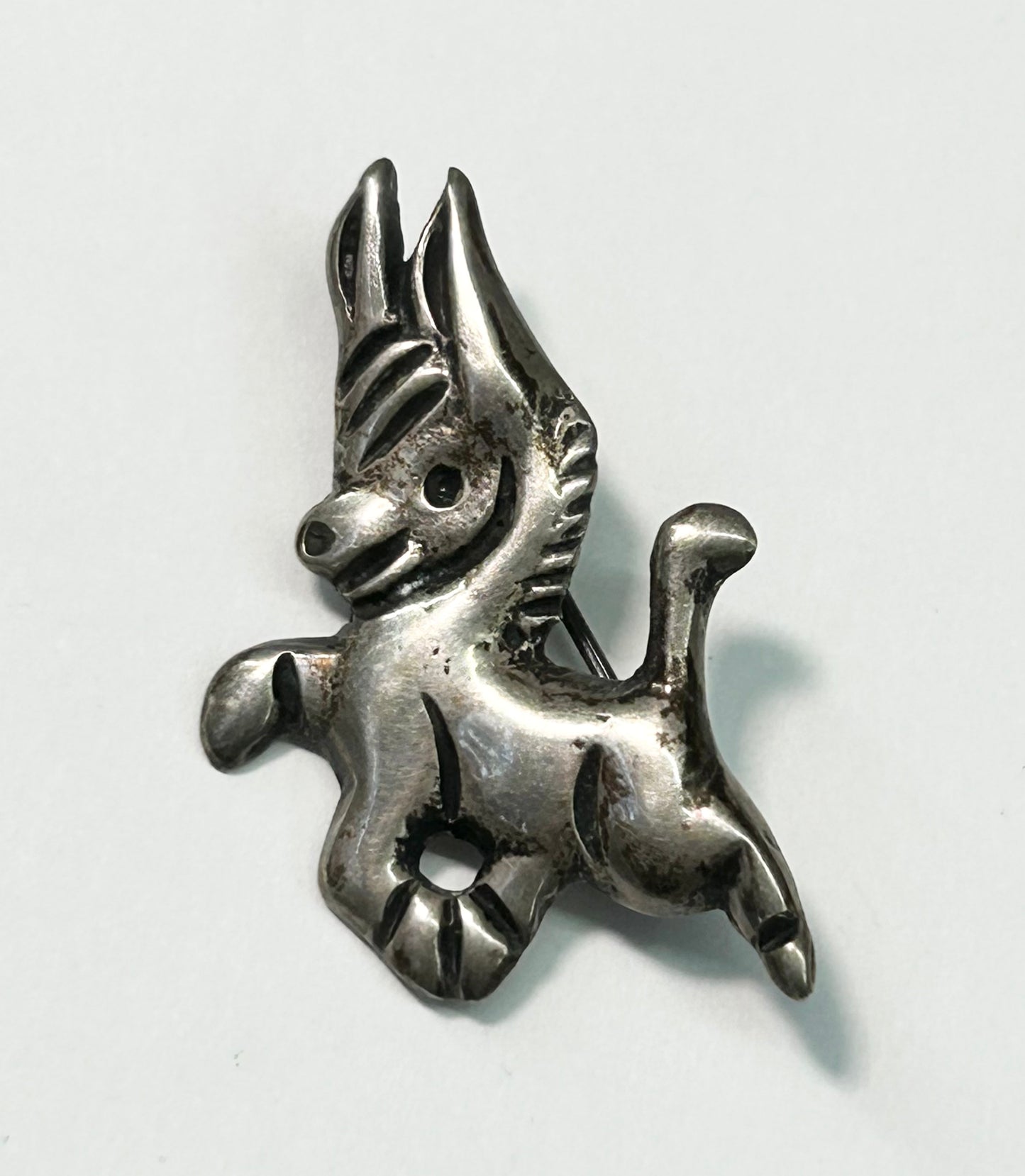 Taxco Sterling Silver Donkey Brooch