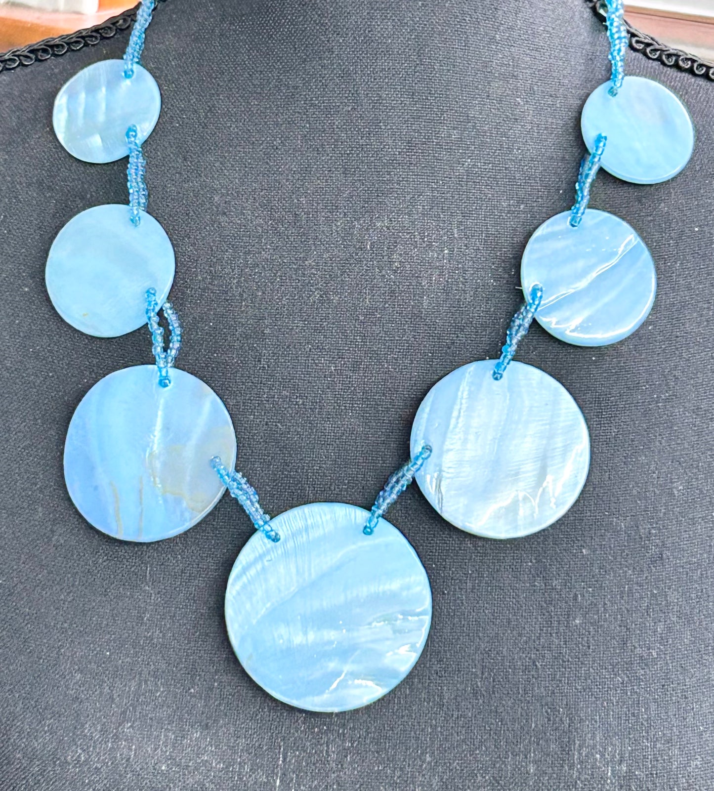 Blue Shell Necklace