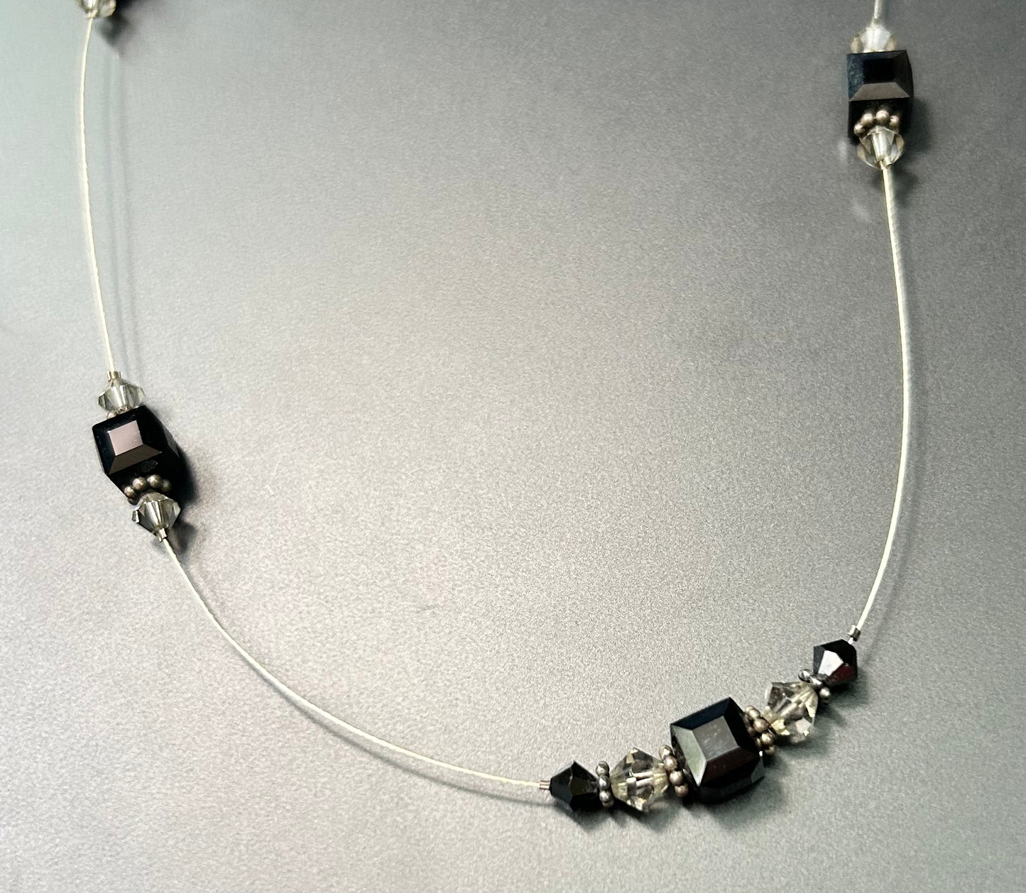 Sterling Silver Glass Bead Necklace