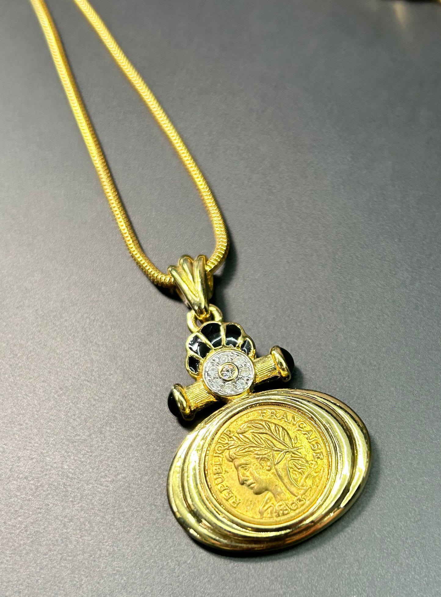 Bold Elegance Coin Necklace