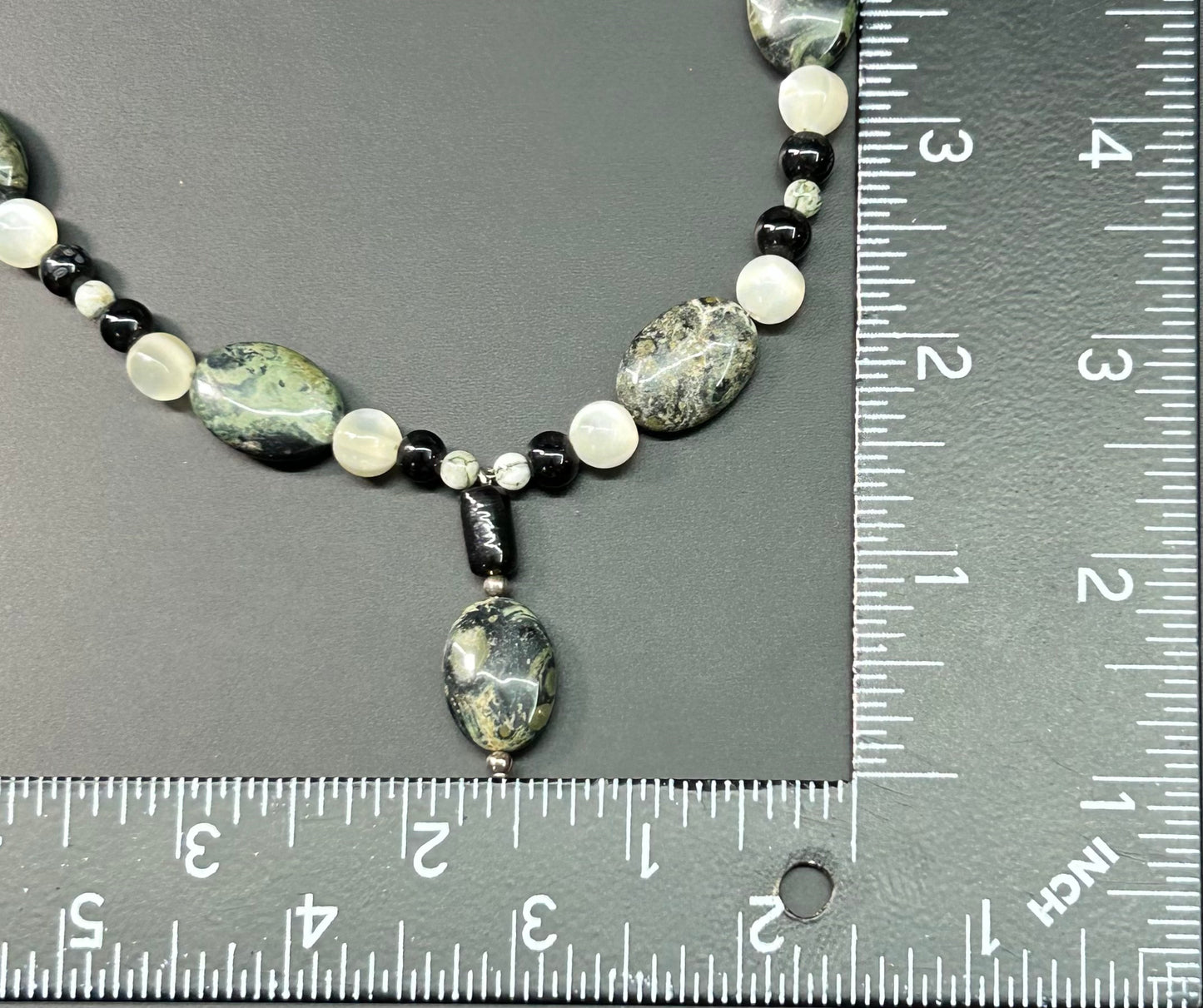 Sterling Silver Kambaba Jasper Necklace