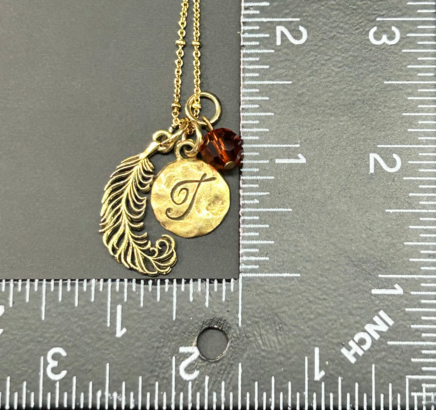 Initial T Necklace