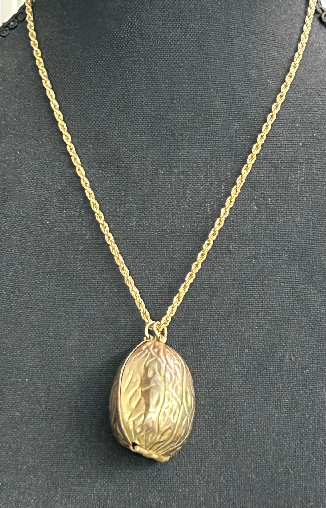 Vintage Walnut Necklace