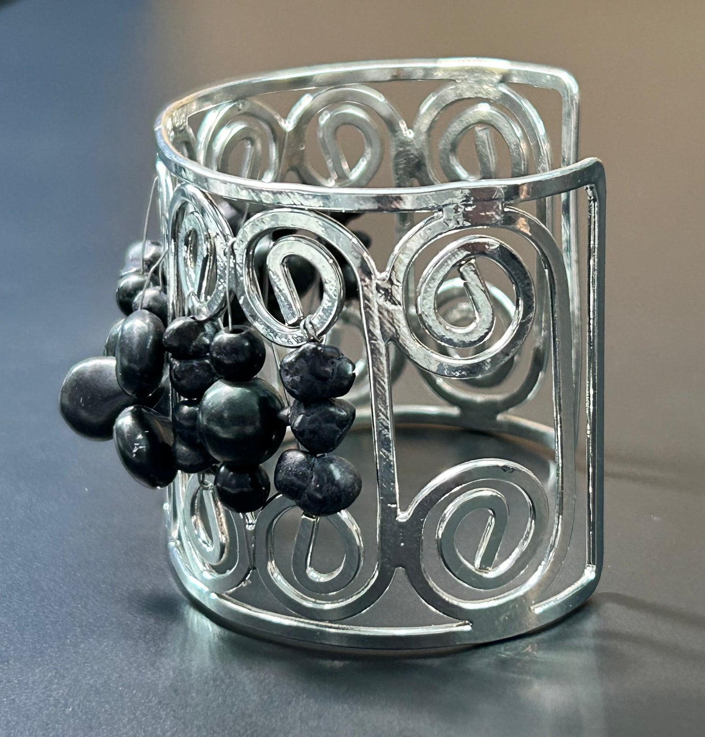 Silver Tone Bead Bracelet