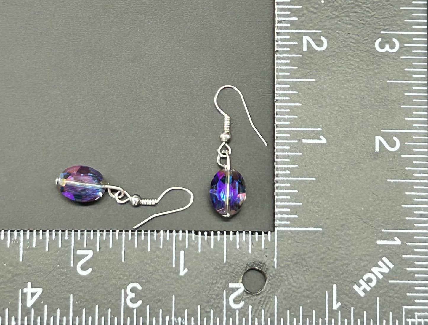AB Faceted Glass Bead Earrings