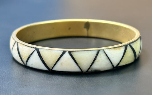 Brass & Bone Bracelet