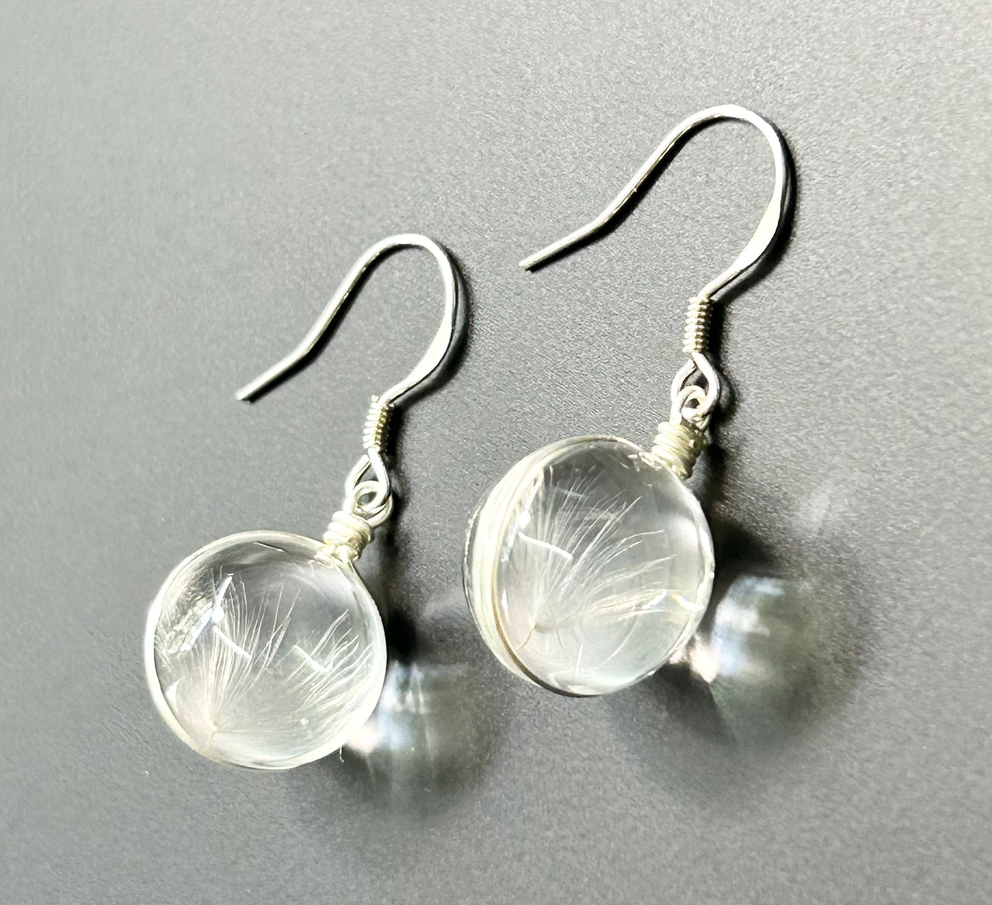 Sterling Silver Dandelion Earrings