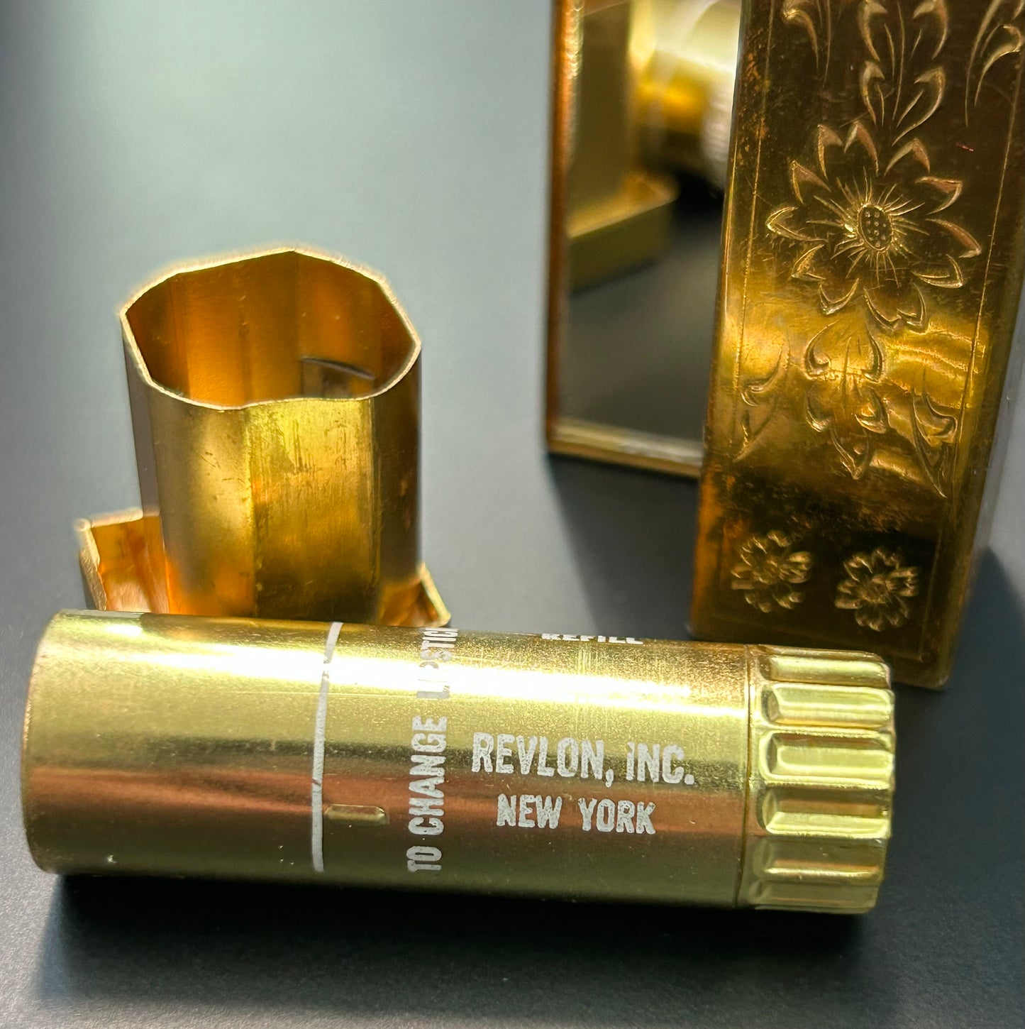 Vintage Revlon Lipstick Mirror Case