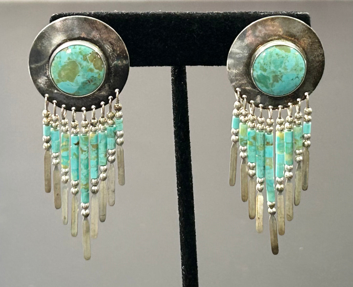 QT Sterling Silver Turquoise Earrings