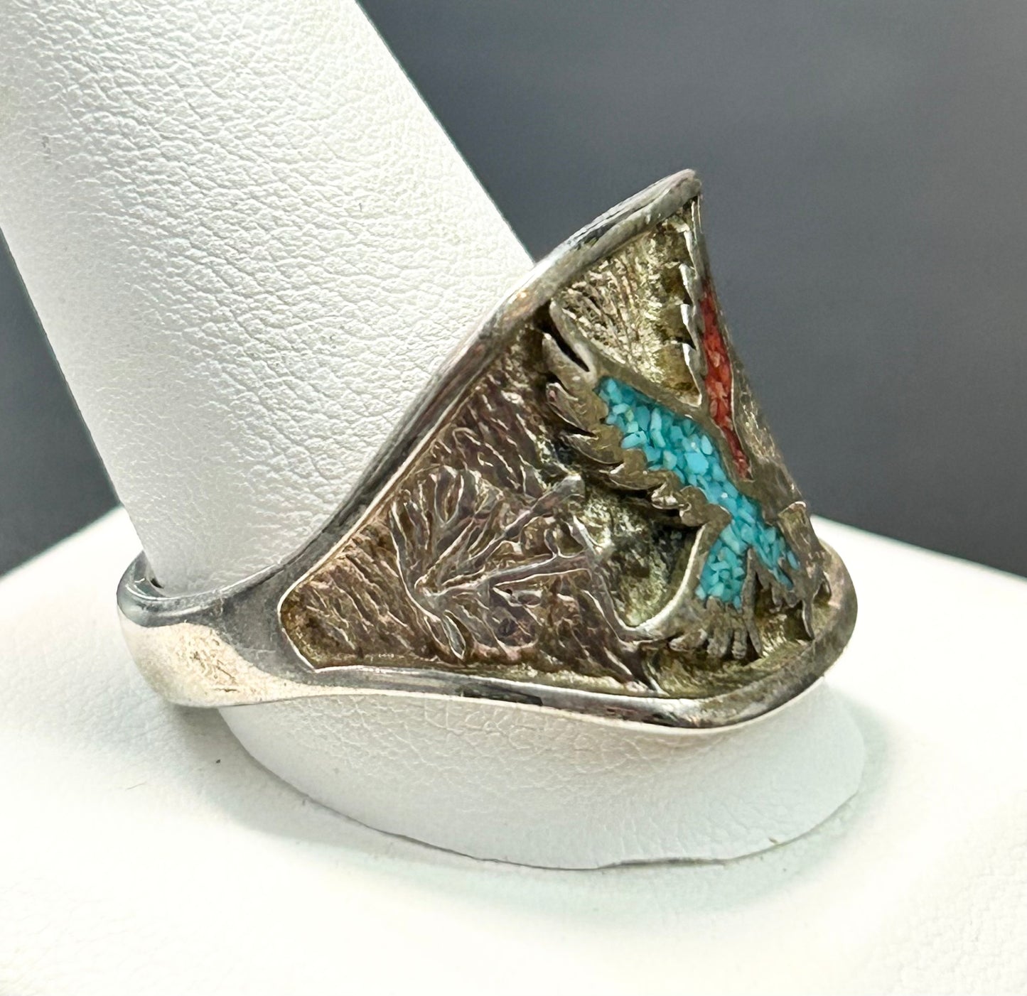 Native American Sterling Silver Eagle Ring